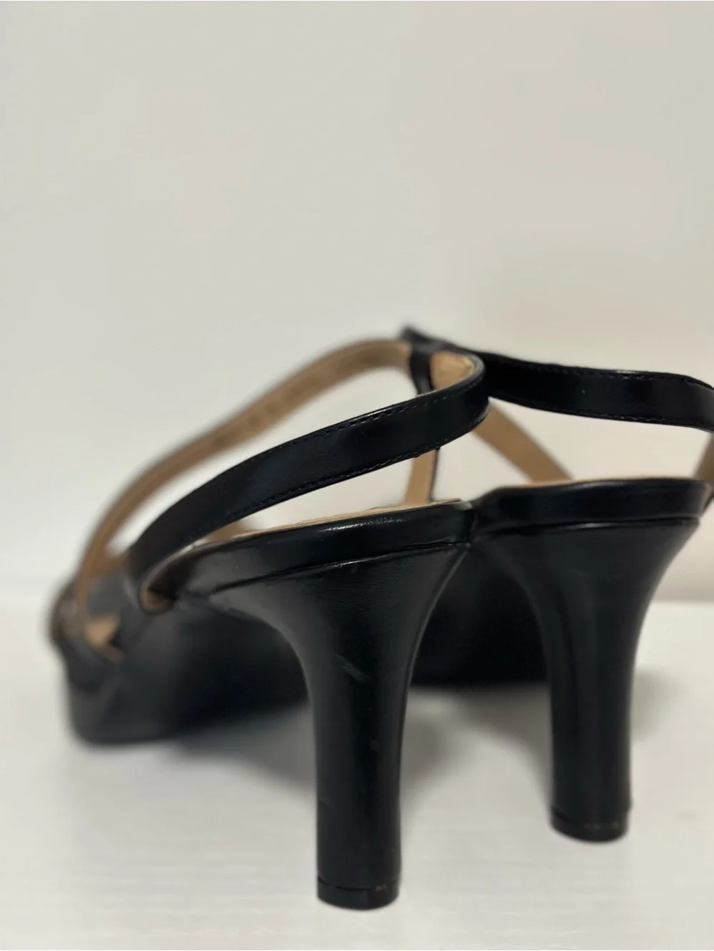 Naturalizer Brenta Strappy Black Heel Sandals